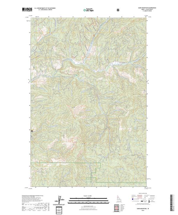 Sand Mountain topographic map thumbnail