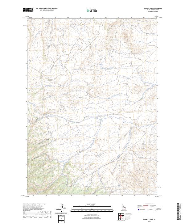 Sawmill Creek 2023 topographic map thumbnail