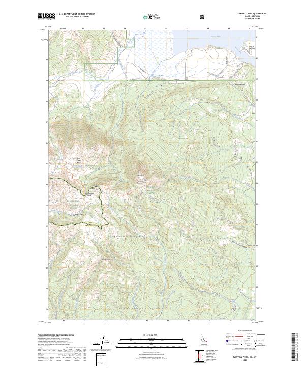 Sawtell Peak topographic map thumbnail
