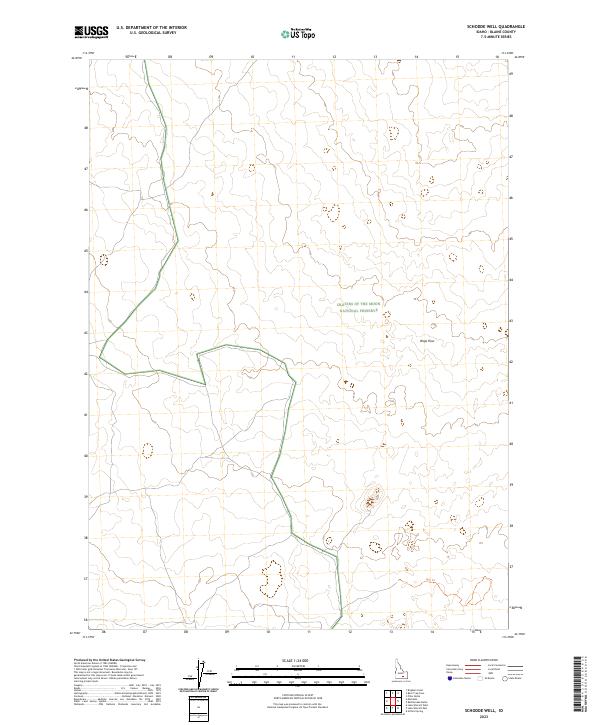 Schodde Well topographic map thumbnail