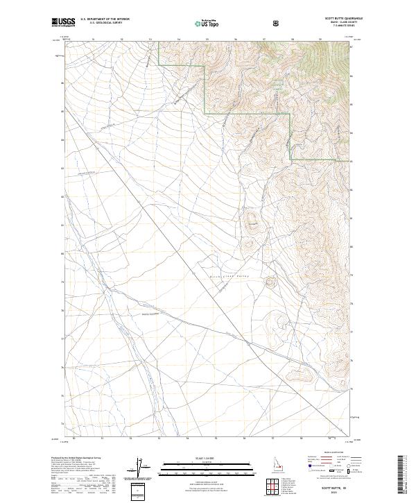 Scott Butte topographic map thumbnail