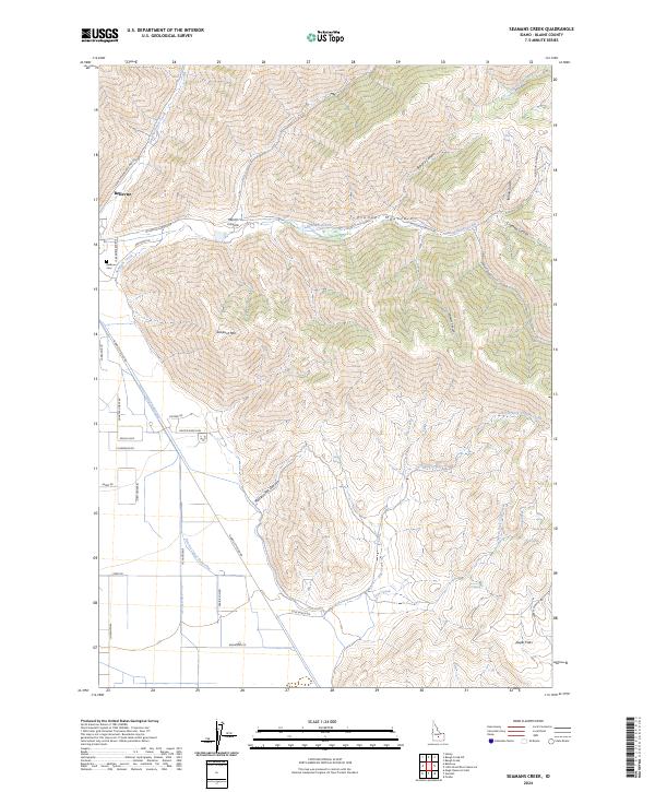 Seamans Creek topographic map thumbnail