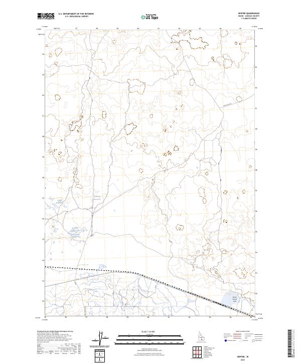 Senter topographic map thumbnail