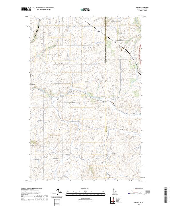 Setters topographic map thumbnail