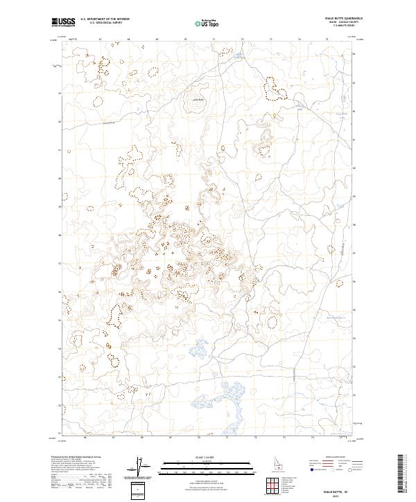 Shale Butte topographic map thumbnail