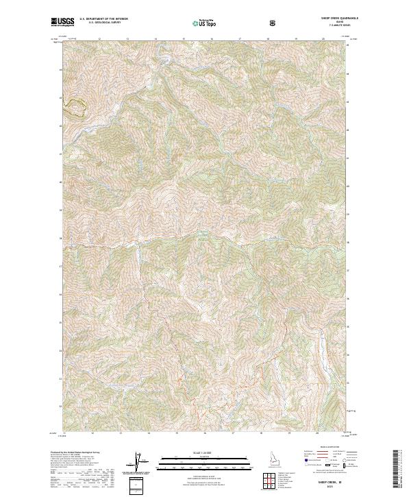 Sheep Creek topographic map thumbnail