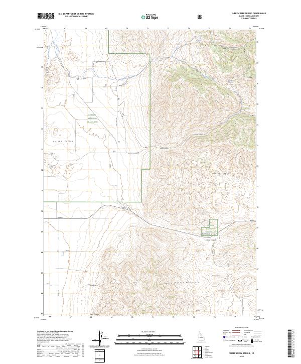 Sheep Creek Spring topographic map thumbnail