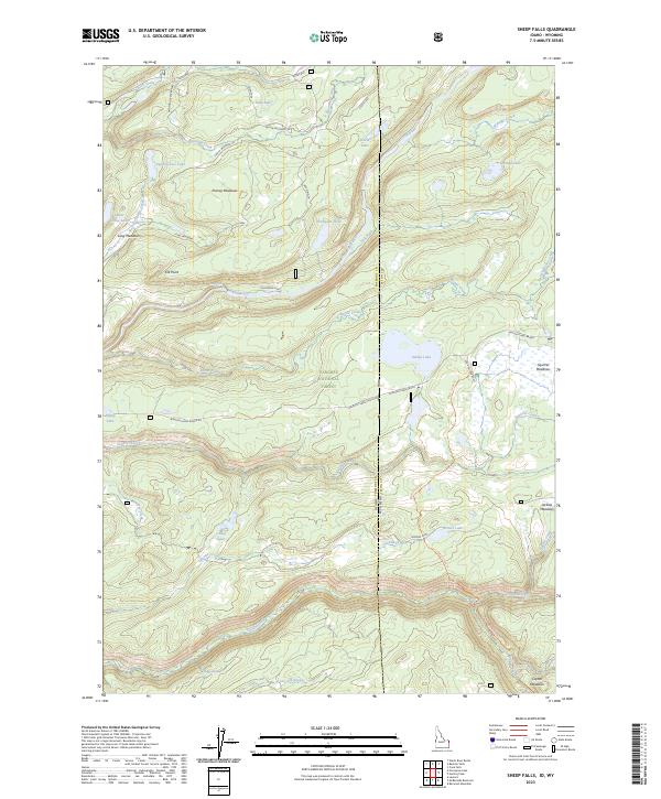 Sheep Falls topographic map thumbnail