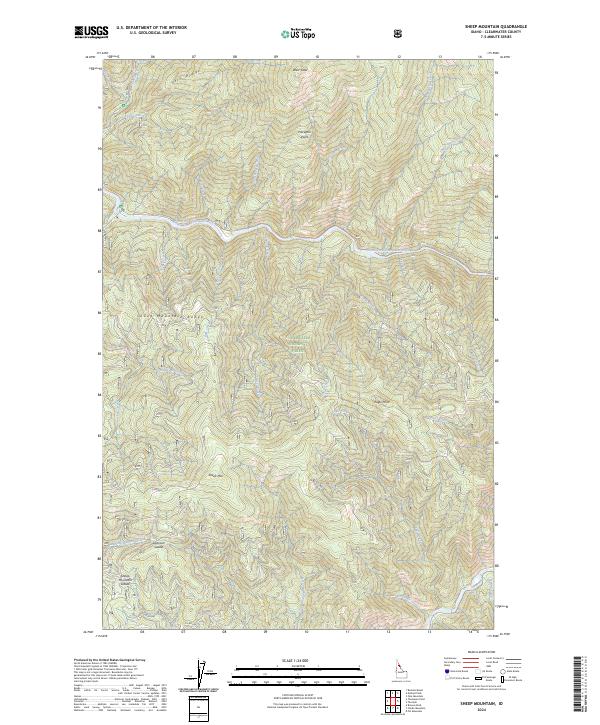 Sheep Mountain topographic map thumbnail