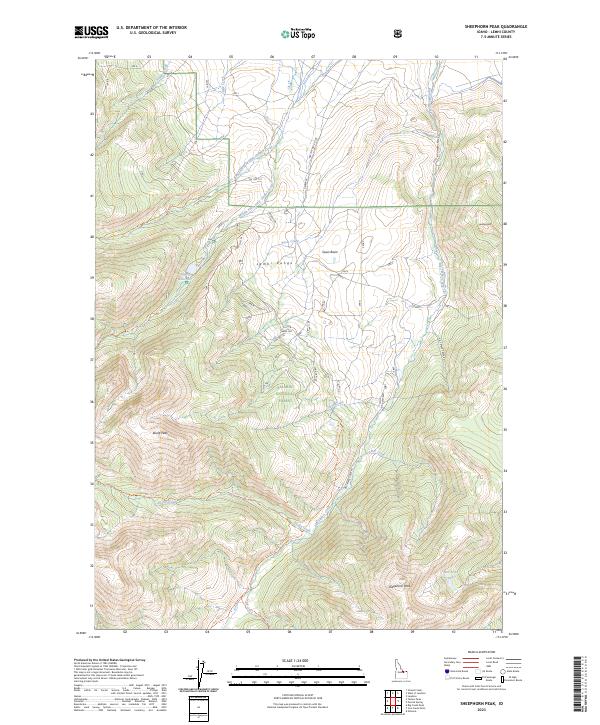 Sheephorn Peak topographic map thumbnail