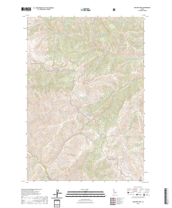 Sheldon Peak 2024 topographic map thumbnail