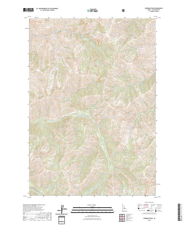 Sherman Peak topographic map thumbnail