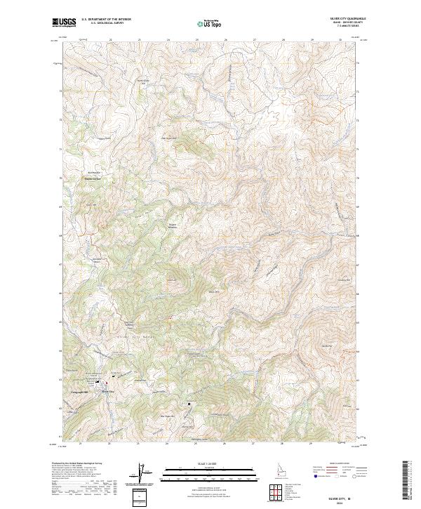 Silver City topographic map thumbnail