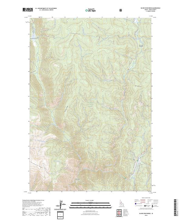 Silver Spur Ridge topographic map thumbnail