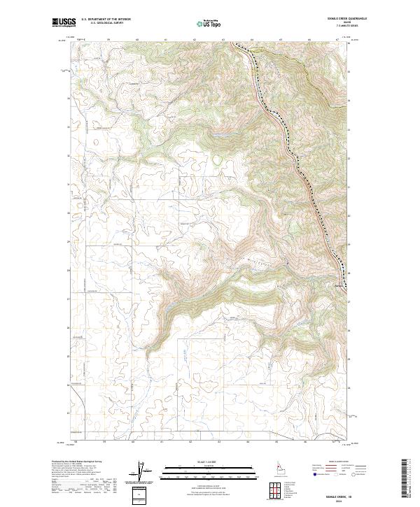 Sixmile Creek topographic map thumbnail