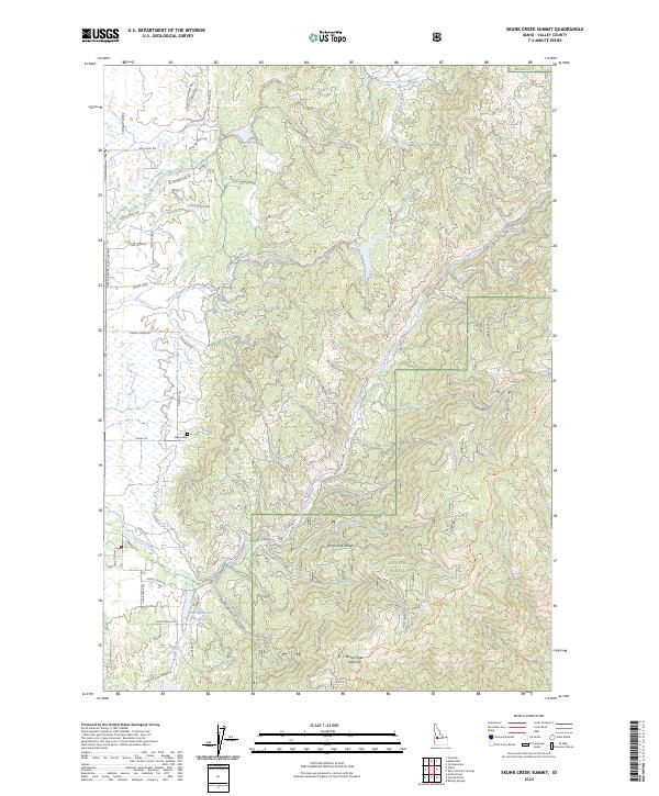Skunk Creek Summit topographic map thumbnail