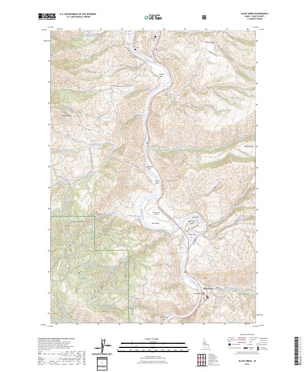 Slate Creek topographic map thumbnail