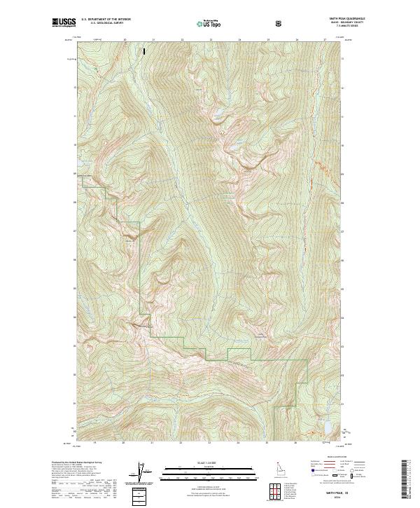 Smith Peak 2024 topographic map thumbnail
