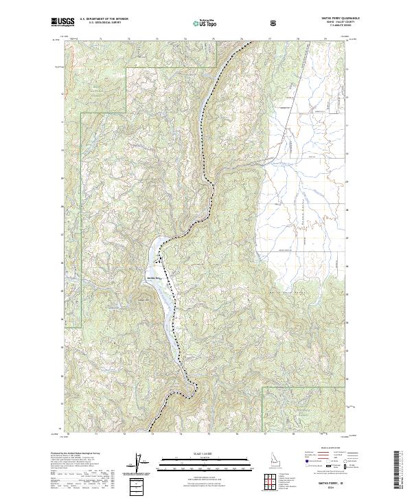 Smiths Ferry 2024 topographic map thumbnail