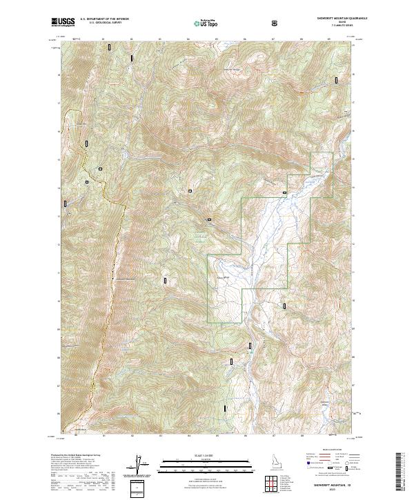 Snowdrift Mountain 2023 topographic map thumbnail