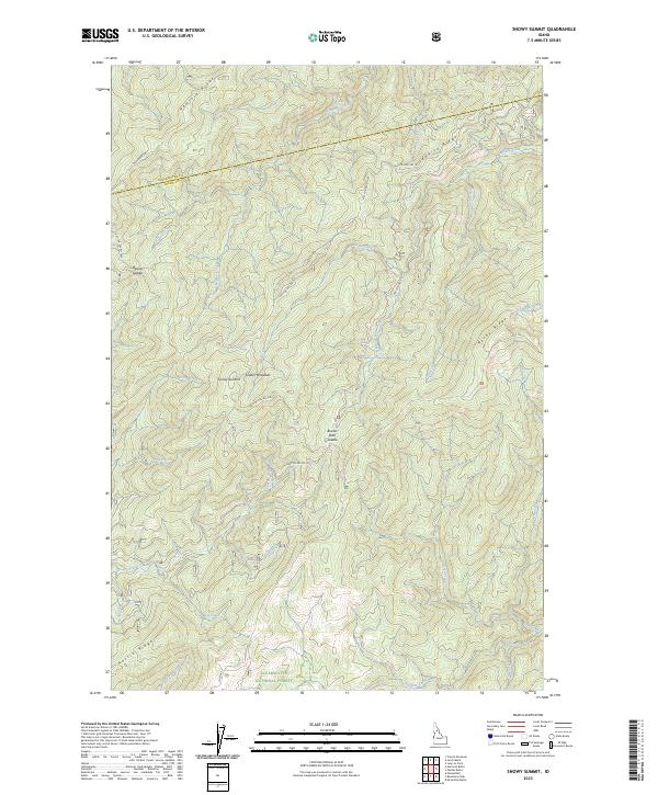 Snowy Summit 2023 topographic map thumbnail