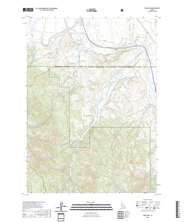 Soda Peak topographic map thumbnail