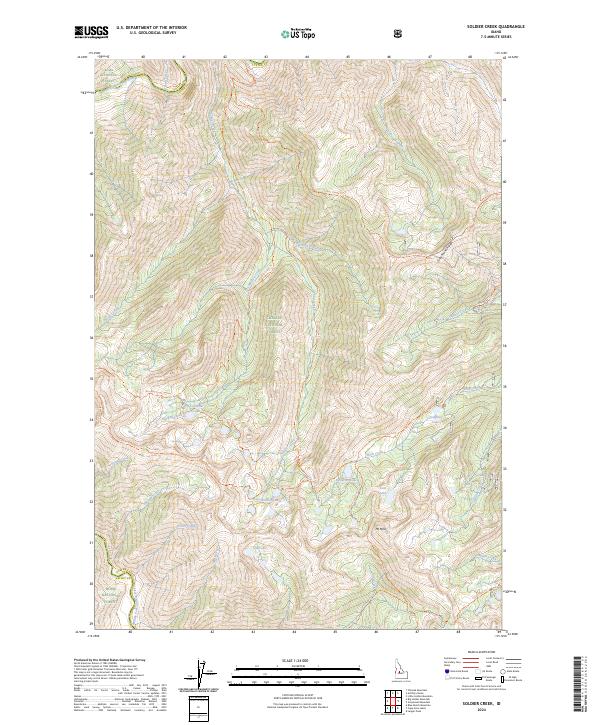Soldier Creek topographic map thumbnail