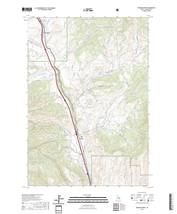 Spencer North 2023 topographic map thumbnail