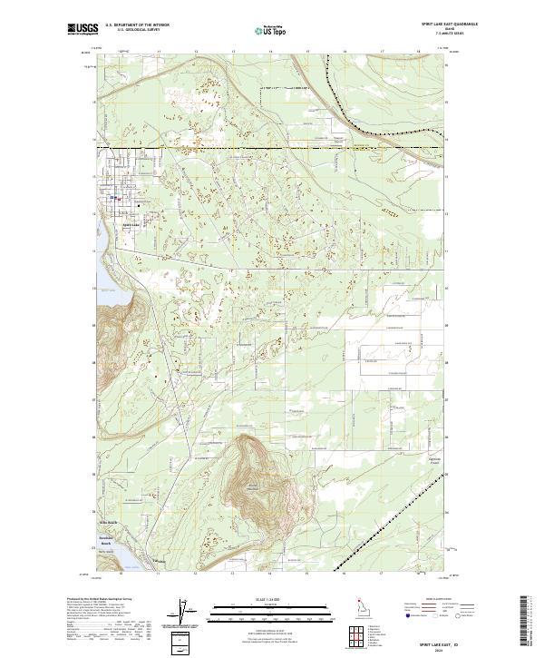 Spirit Lake East topographic map thumbnail