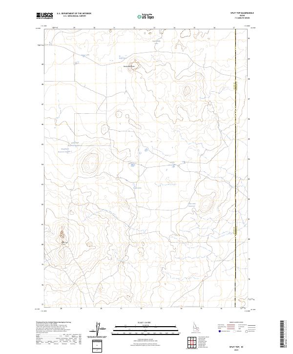 Split Top 2023 topographic map thumbnail