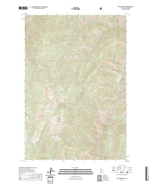Spot Mountain 2024 topographic map thumbnail