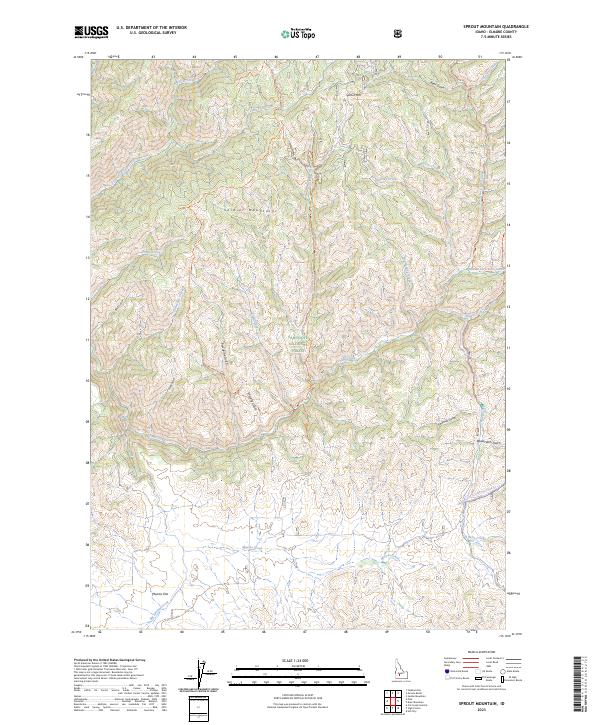 Sprout Mountain topographic map thumbnail