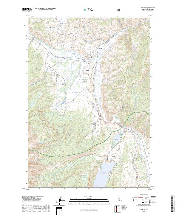 Stanley topographic map thumbnail