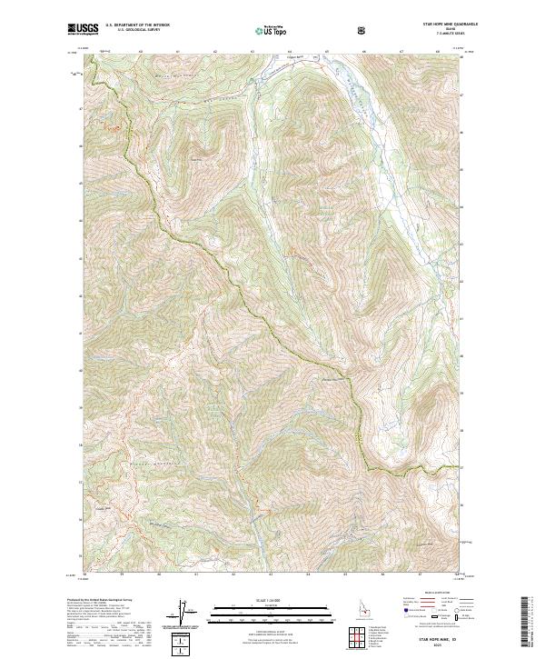 Star Hope Mine topographic map thumbnail