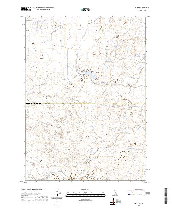 Star Lake topographic map thumbnail