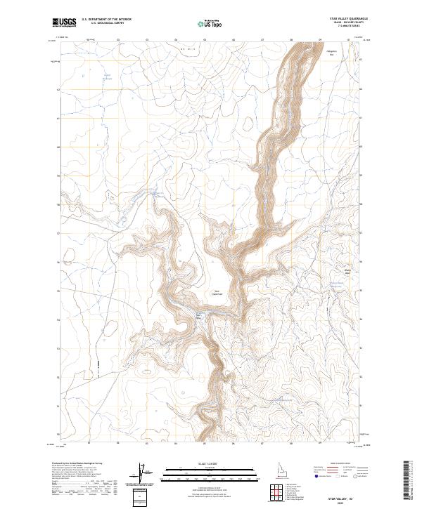 Star Valley 2023 topographic map thumbnail