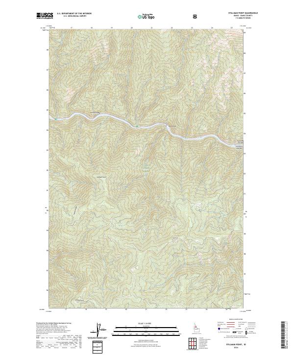 Stillman Point topographic map thumbnail