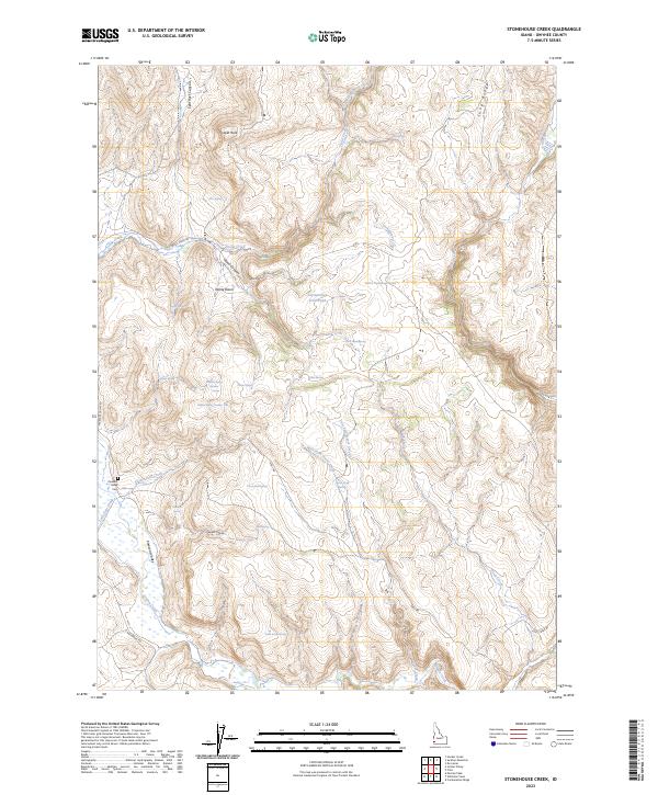 Stonehouse Creek topographic map thumbnail