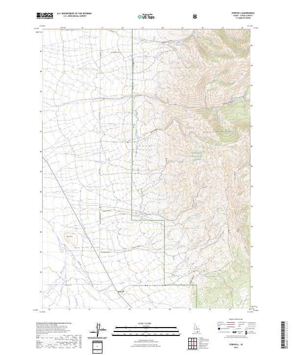 Strevell topographic map thumbnail