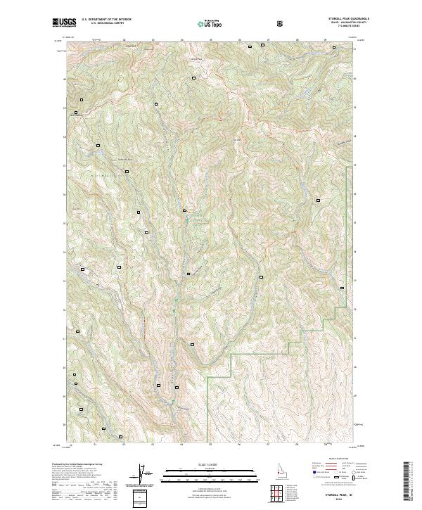 Sturgill Peak topographic map thumbnail