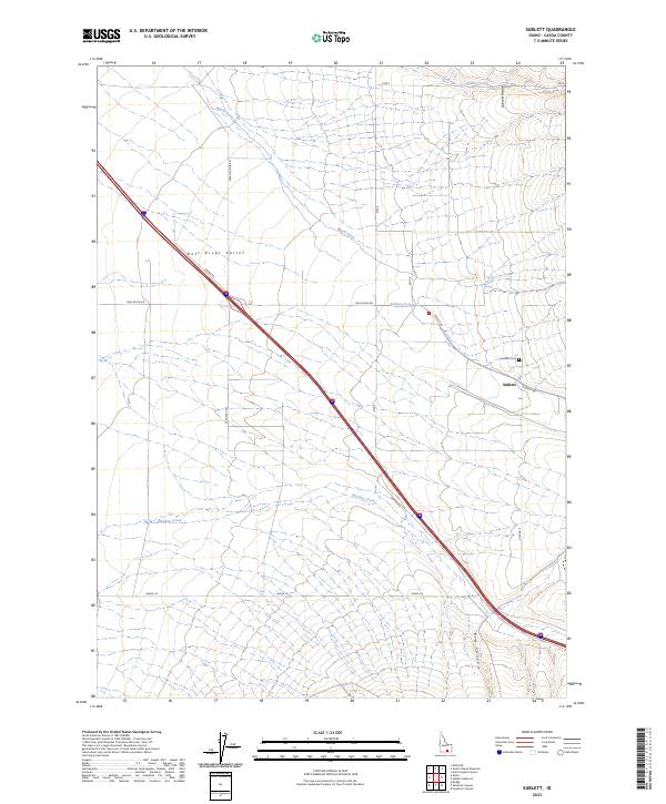 Sublett topographic map thumbnail