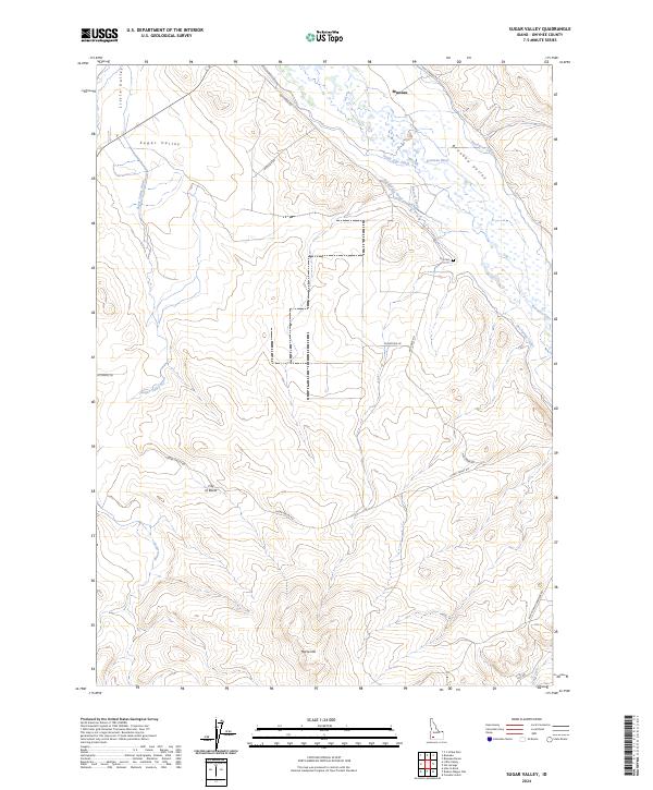 Sugar Valley 2024 topographic map thumbnail
