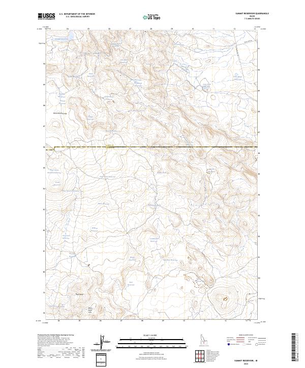 Summit Reservoir topographic map thumbnail