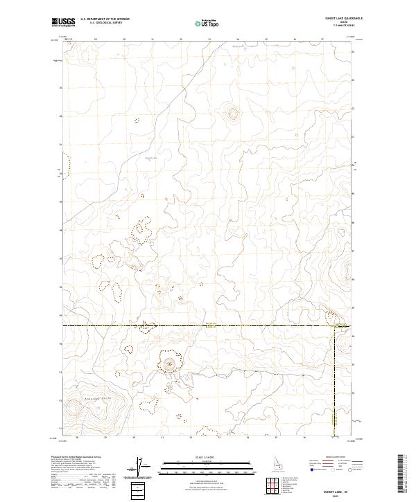 Sunset Lake 2023 topographic map thumbnail