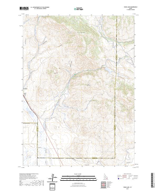 Swan Lake topographic map thumbnail