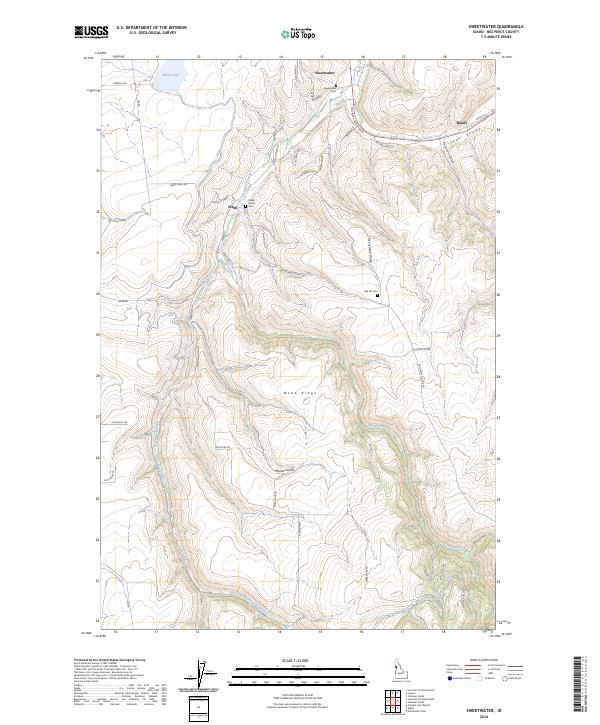 Sweetwater topographic map thumbnail