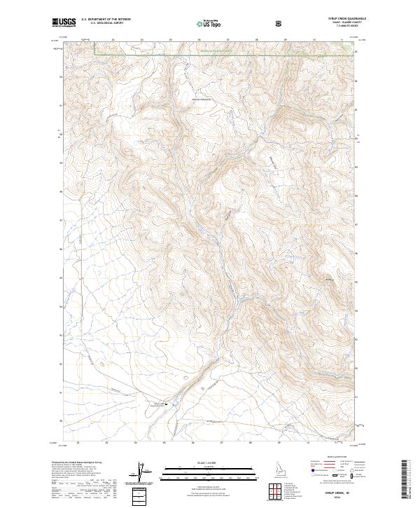 Syrup Creek topographic map thumbnail