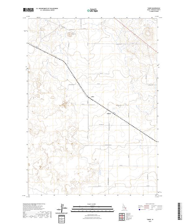 Taber topographic map thumbnail