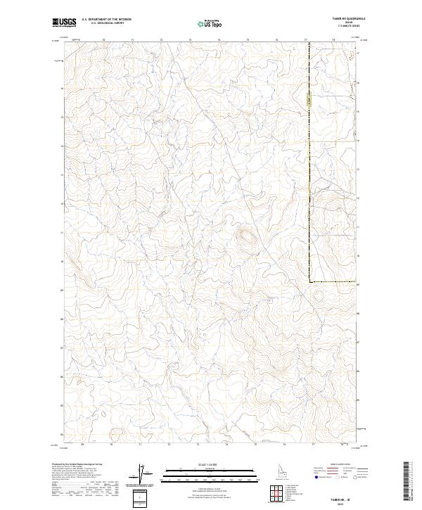 Taber NE 2023 topographic map thumbnail