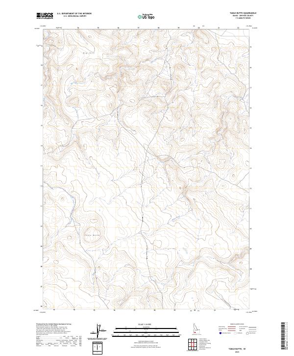 Table Butte 2023 topographic map thumbnail